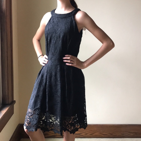 Altar'd State Dresses & Skirts - Altar’d State lace overlay Jorga style black dress